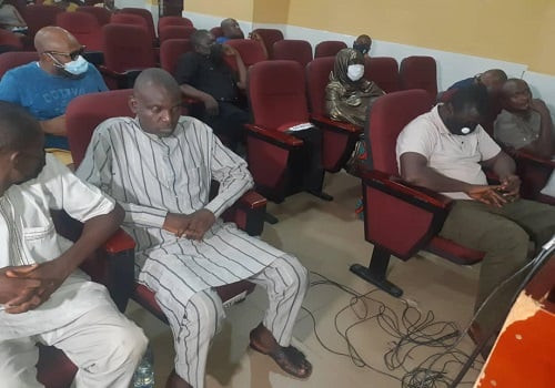 The suspects after being arrested