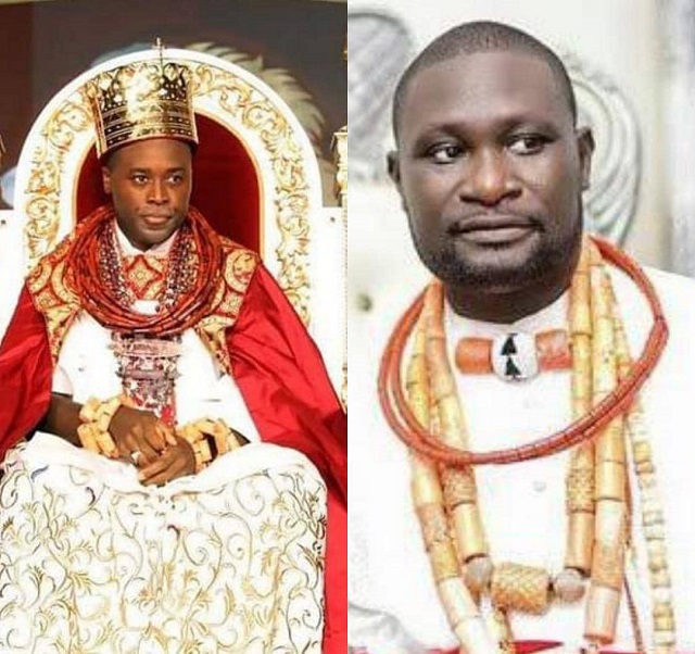 Olu of Warri and Chief Ayirimi Emami, the Ologbotsere of Warri Kingdom