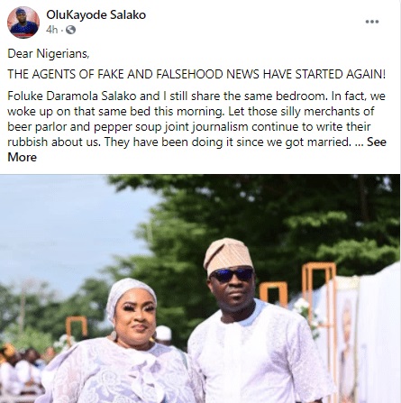 Actress Foluke Daramola’s Husband Reacts to Divorce Rumours 2 Actress Foluke Daramola’s Husband Reacts to Divorce Rumours