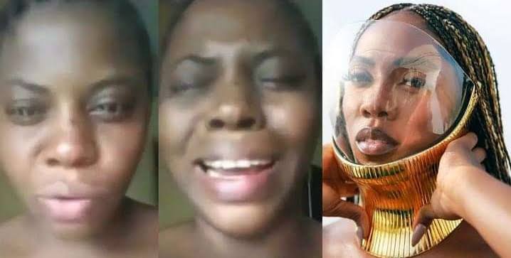 Fan crying for Tiwa