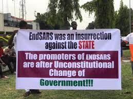 The pro-Buhari protesters today in Abuja