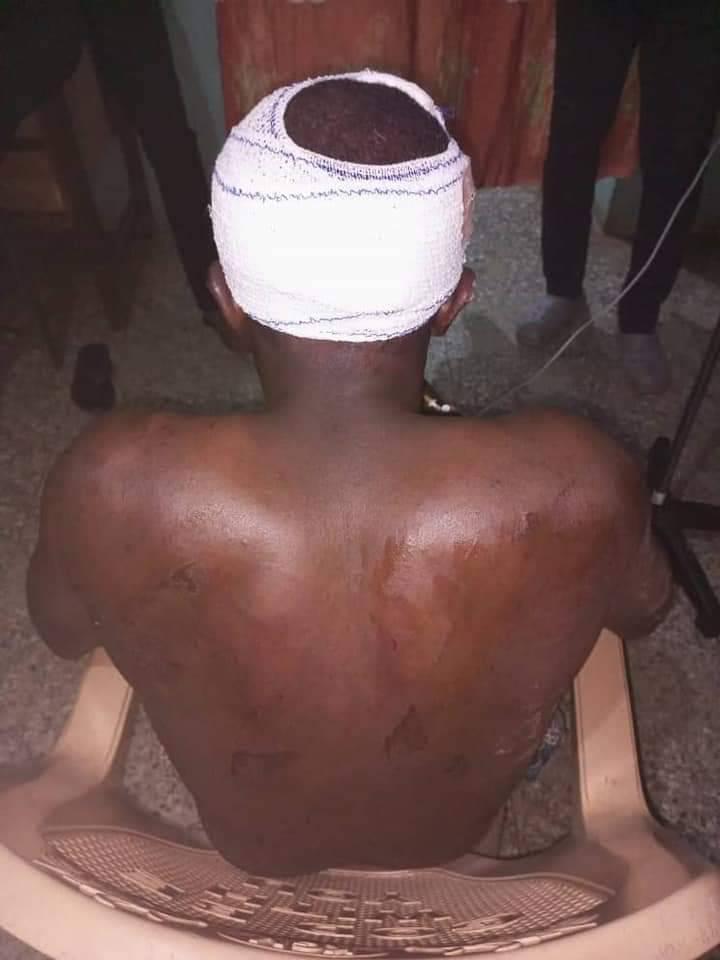 Father escapes death