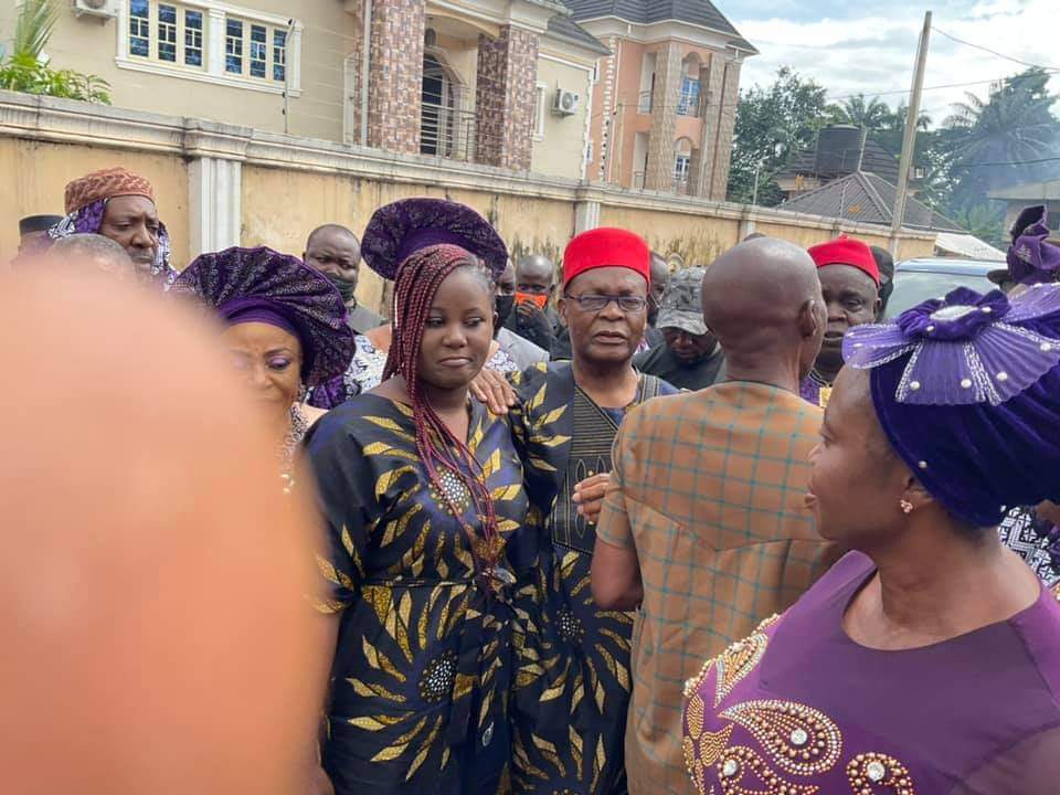 Igbokwe in Anambra for his mother-in-law's burial