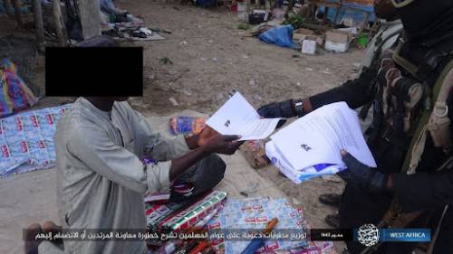 ISWAP distributes fliers in Borno