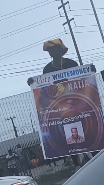 Man campaigning for Whitemoney 
