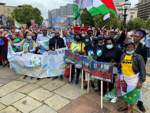 The Yoruba nation agitators in London