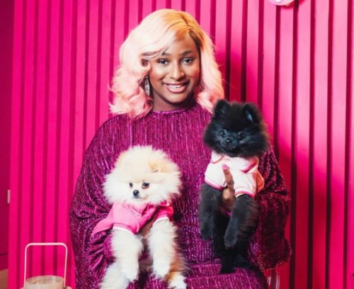 Cuppy and her dogs