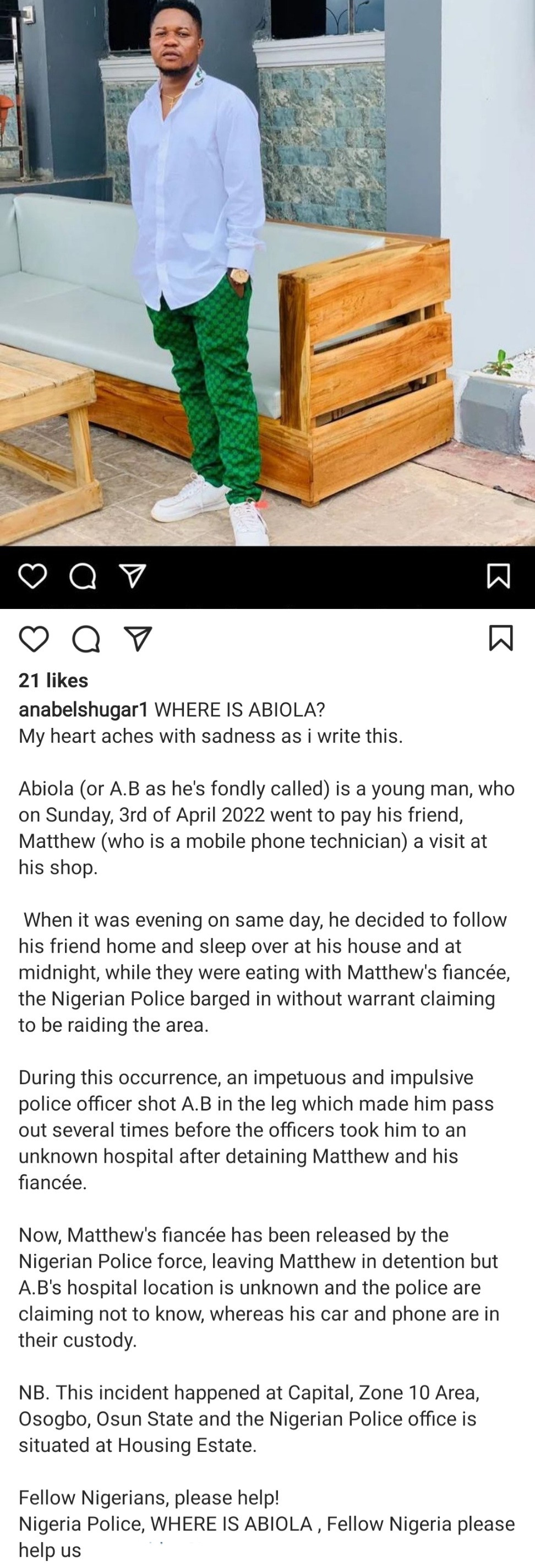 justice for abiola