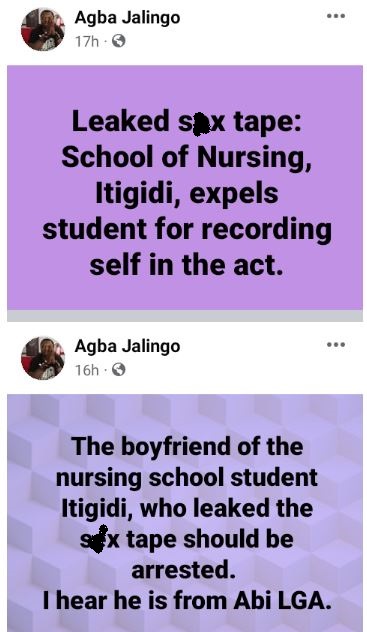 CmaTrends  Cross River State School of Nursing and Midwifery Reportedly Expels Female Student Over Alleged Leaked S#x Tapes « CmaTrends agba 1