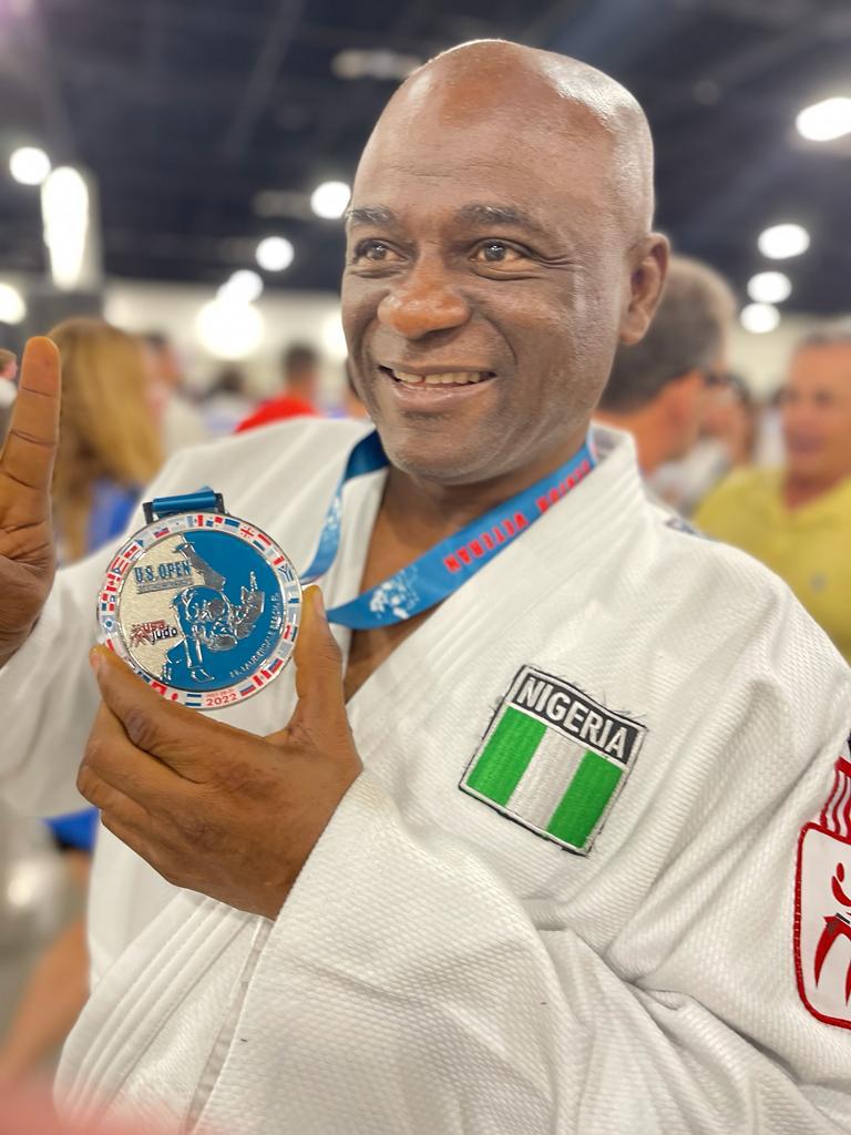 Policeman, Tunji Disu, Wins Silver In Judo Championship (Photos)