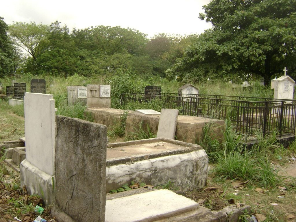 Cemetery workers 