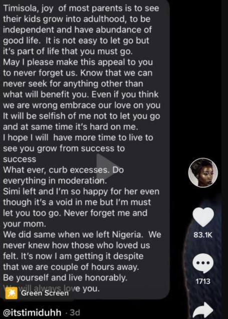 message