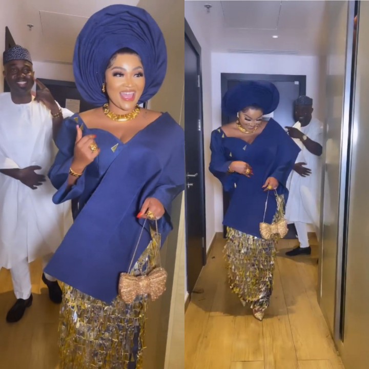 Mercy Aigbe and new man, Adeoti