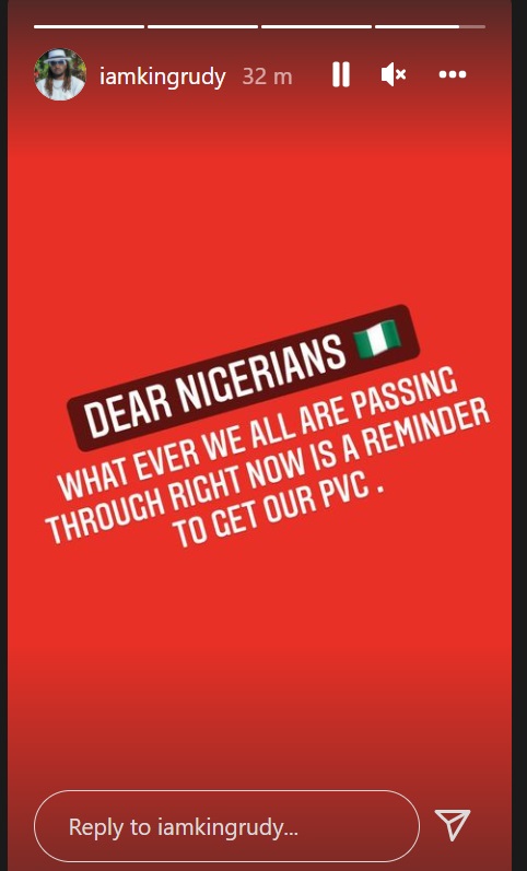 Whatever we're passing through now is a reminder to get our PVC - Paul Okoye tells Nigerians 2 getpvc