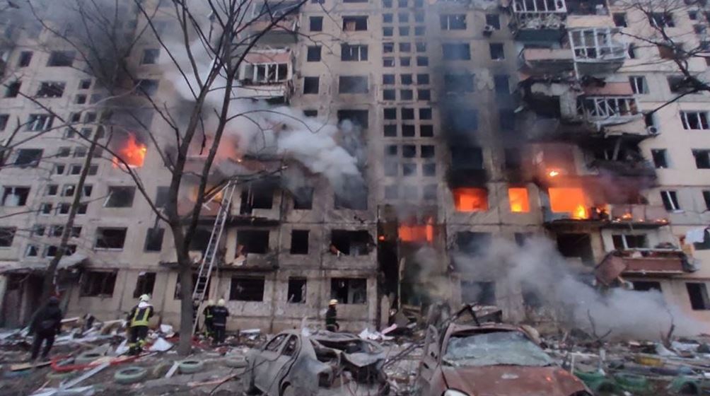 Deadly Airstrike Hits Ukraine’s Capital, Kyiv