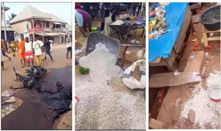 Unknown Gunmen Attack Road Side Sellers At Nkwo Umunze For Disobeying Sit-At-Home Order (Video)