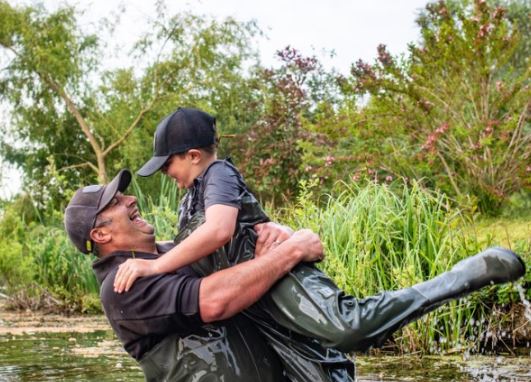 Callum and dad