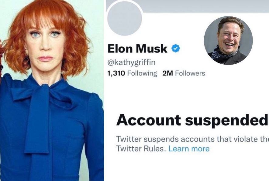 Twitter Suspends Kathy Griffin's Account For Impersonating Elon Musk