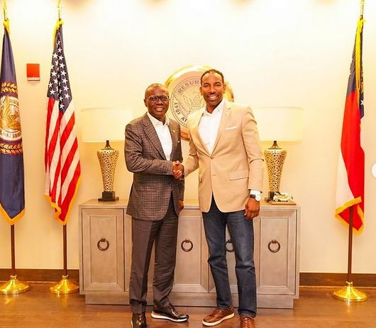 Gov Sanwo-Olu Meets Mayor Of Atlanta In US (Photos)