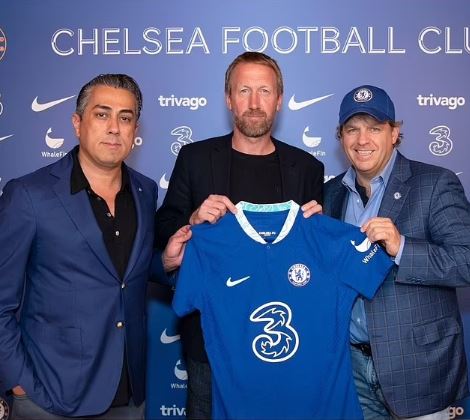 It's Official: Chelsea Unveils Graham Potter As New Manager (Photos)