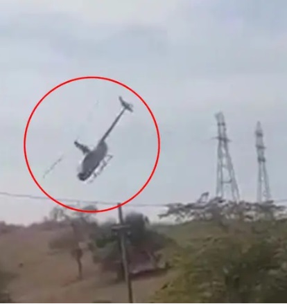 Helicopter Carrying Politicians Crashes After Colliding With Power Lines in Brazil (Video)