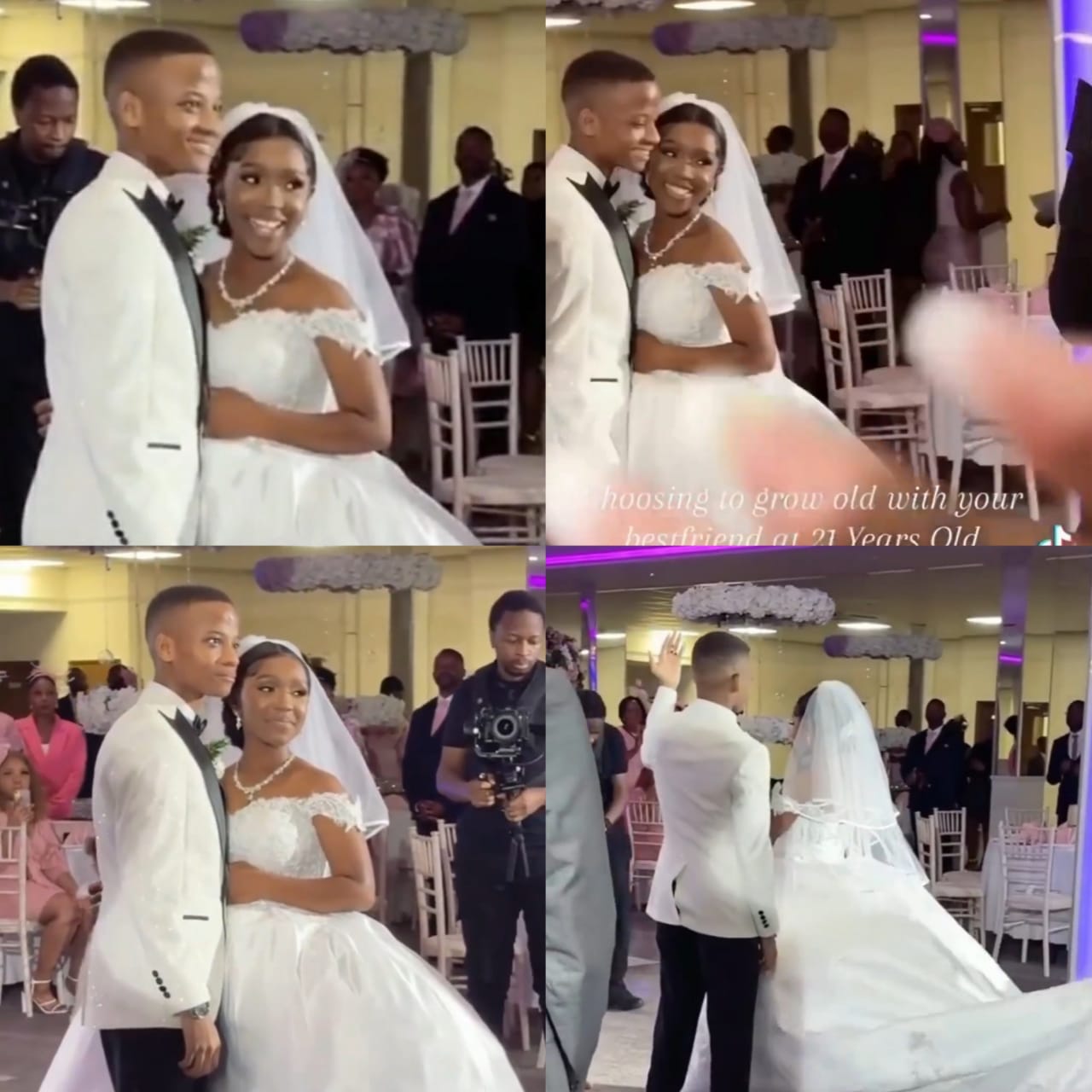 See Reactions As Trending Video of 21 year-old Couple at Their Wedding  Surfaces Online