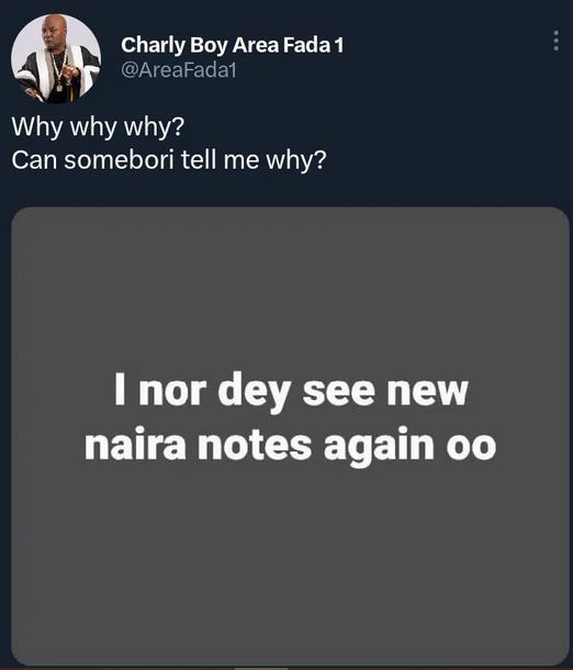 Charly Boy New Naira note