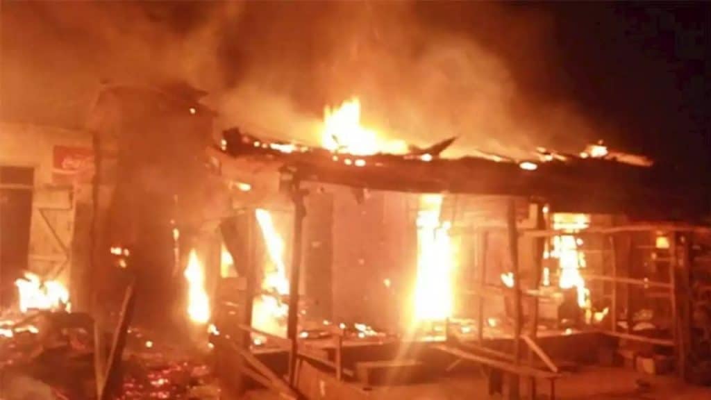 Fire outbreak 