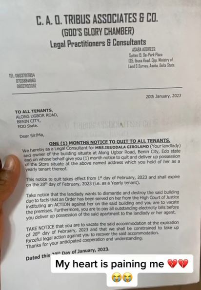 notice