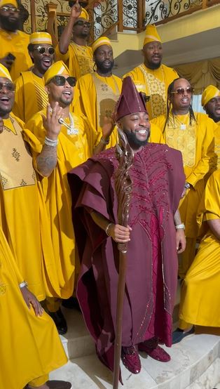 Davido and groomsmen