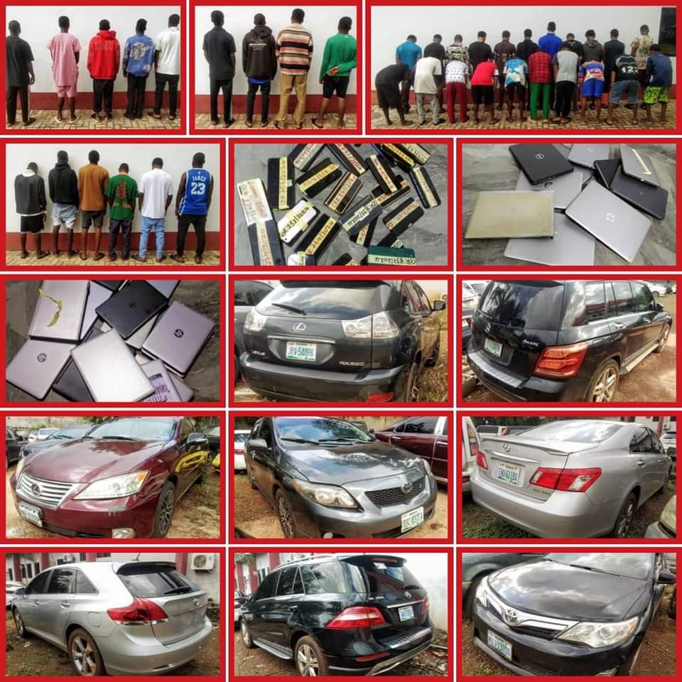 EFCC Arrests 36 Suspected Fraudsters In Onitsha (Photo)