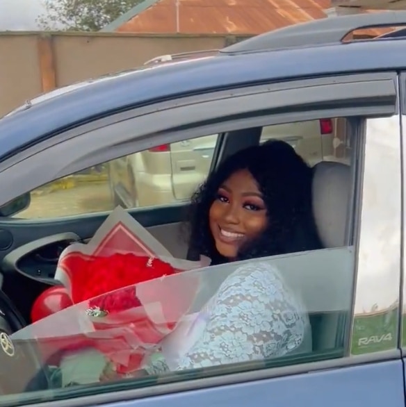 Lady Celebrates a Car Owner After Praying for 10 Months (Video)