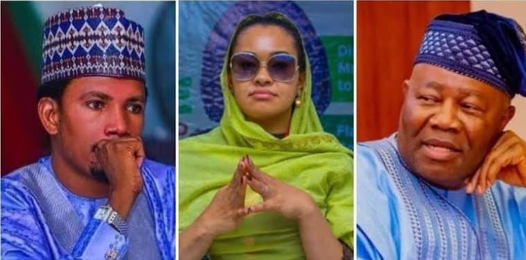 Godswill Akpabio, Natasha Akpoti-Uduaghan,  Elisha Abbo