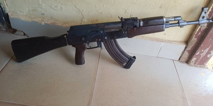 Fabricated AK-47 rifle