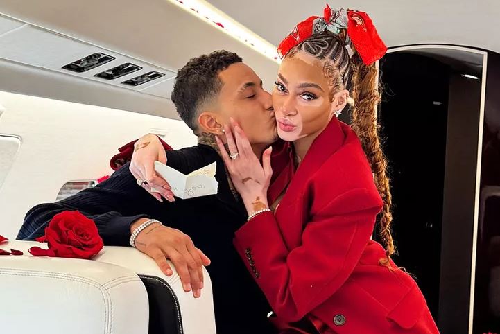 Kyle Kuzma and Winnie Harlow