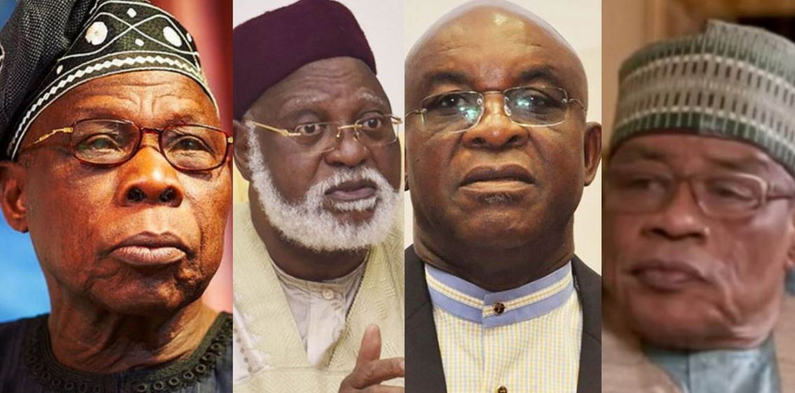 Ibrahim Babangida, Olusegun Obasanjo, Abdusalami Abubakar, David Mark