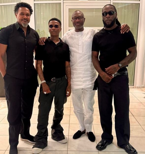 Femi Otedola, Wizkid, Burna Boy