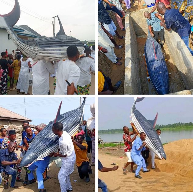 Dolphin-Shaped Casket 