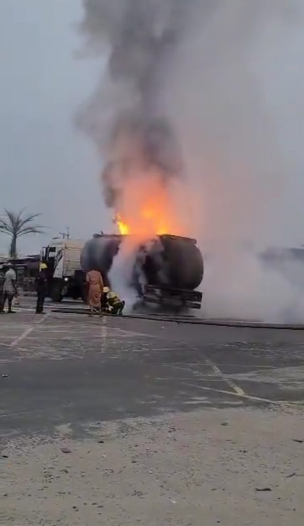 Tanker fire