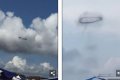 Omg: Shock as Strange Object Appears in the Sky, Changes Shape and Disappears Again (Video)