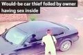 Omg! Man Trying to Steal a Car is Shocked to Find the Owner Having S*x Inside It (Video)