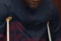 Video Of Governor Yahaya Bello Attending Aso Rock Meeting With Crutches