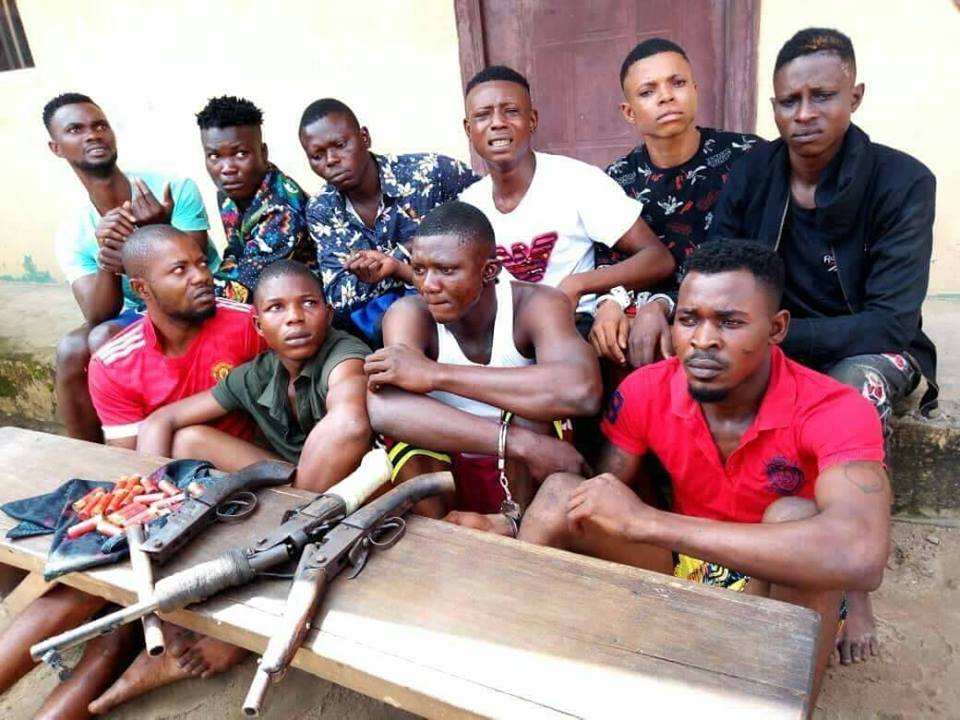 Suspected Cultists Caught During Stop And Search Operation With Dangerous  Weapons In Delta (Photos)