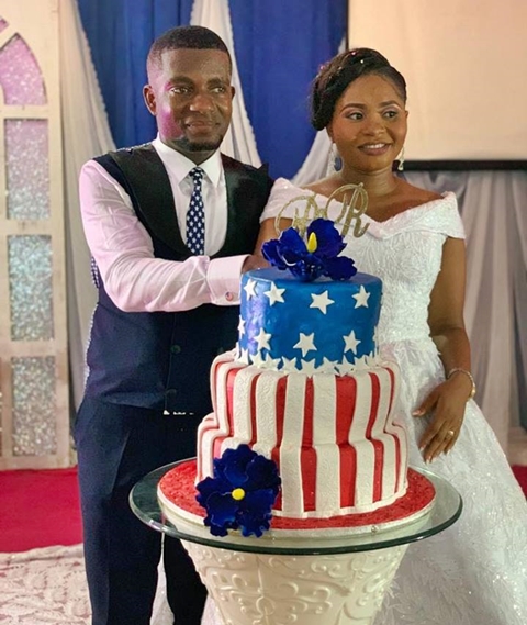 Newly Married Nigerian Couple Melt Hearts Online With American Flag