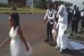 Bride And Groom Stun Their Guests As They Arrive Wedding Reception On Skating Boards (Video)
