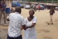 Drama As Mad Woman Hits Pastor In The Head While He Was Trying To Heal Her In Lagos (Video) 