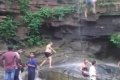 Watch The Shocking Moment A Man Fell From A Waterfall While Trying To Take A Selfie (Video) 