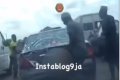 Only In Lagos: Three Men Spotted Running Their Car Wash Business In The Middle Of Heavy Traffic (Video) 
