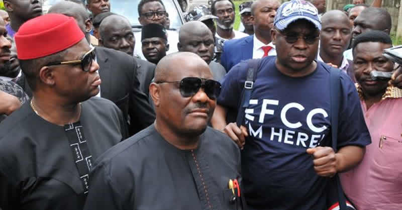 Image result for Fayose Storms EFCC Office, Says â€˜EFCC I'm Hereâ€™