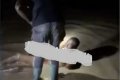 Young Boy Caught And Punished Inside Dirty Water For Beating His Mom After Smoking Weed (Video) 